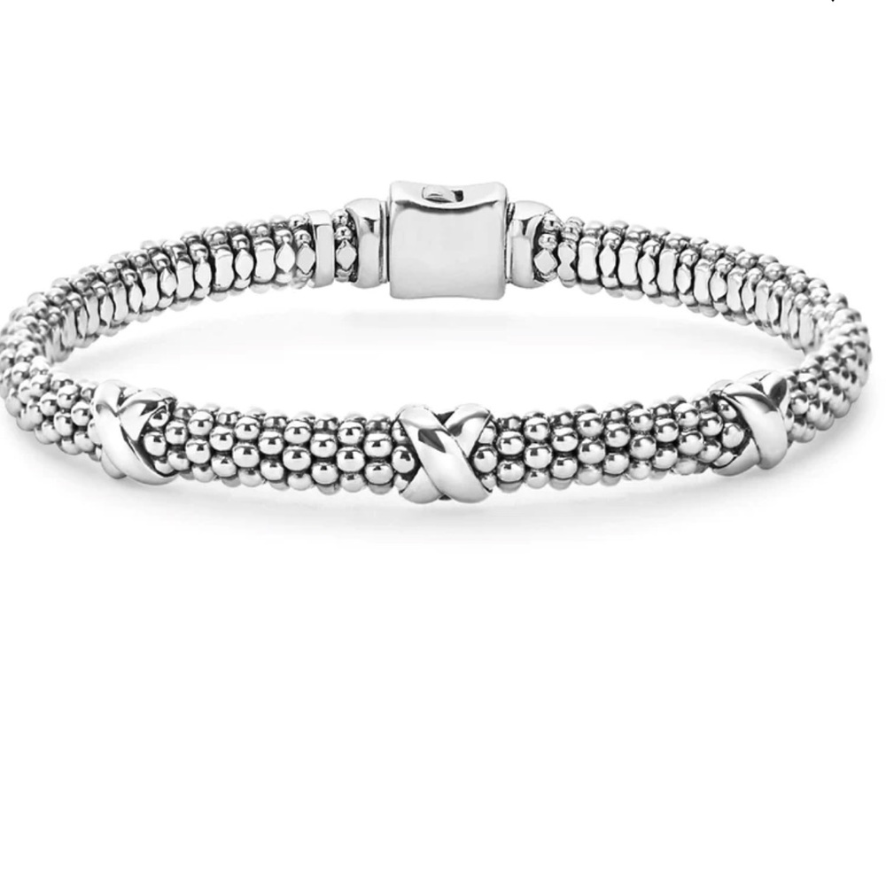 Lagos Three Station X Caviar Bracelet